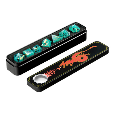 Vielflächige Harz Handcraft der einzigartige RPG-Würfel-Satz für Tischplatten-Spiel