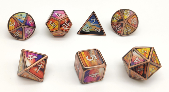Ungiftige Metallantiverschleißwürfel RPG vorzügliches Schnitzen für Sammlung