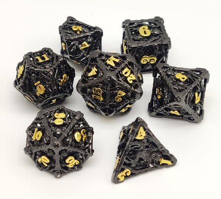 Praktische Metall-RPG-Würfel-Satz-Hand polierte für DND- und MTG-Spiel