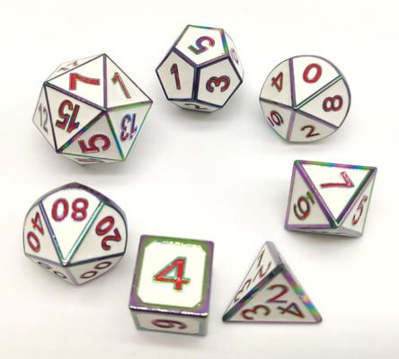 Weißmetall ISO9001 RPG würfeln die gesetzte Hand, die für Hammer und Yahtzee geschnitzt wird