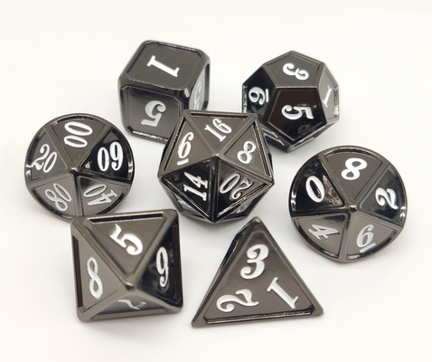 Geruchloser Antiverschleißmetallwürfel RPG, Hand polierte schweren Würfel-Satz