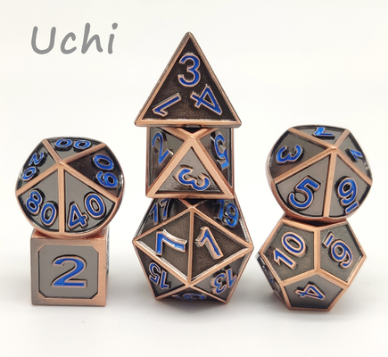 Handgemachter dauerhafter Mini Polyhedral Dice, ordentliche Grat-Mikrowürfel-Satz