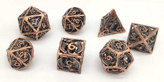 Hand polierte Mini-RPG-Würfel-Satz-dauerhaften haltbaren Luxus