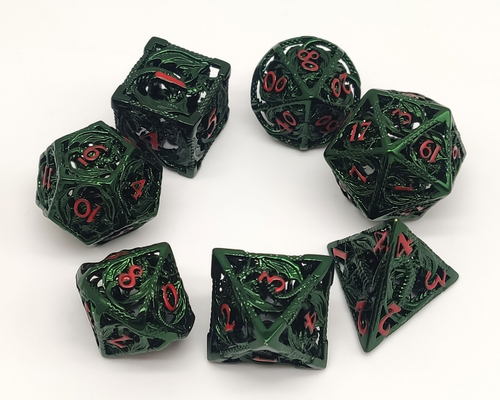 Handgemachte kühle Metallvielflächige Würfel-praktisches langlebiges Gut für Shadowrun