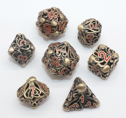 Hand, die Mini Polyhedral Dice Sharp Edged-tragbares praktisches gießt