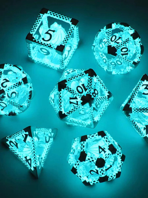 Heißer Verkaufsmini entertainment blue luminous dice LED vielflächig