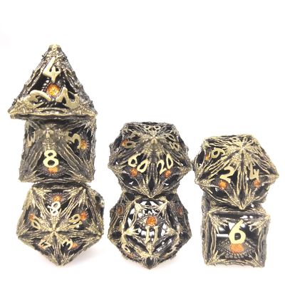 Das vielflächige Würfel-Handmassengießen stellte leichten Polier-RPG-Würfel-Satz ein