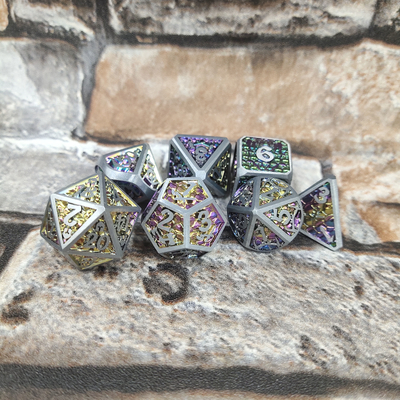 Brettspiel GST Mehrzweck-Metallwürfel, polyedrisch, langlebig, DND