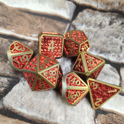 Poker Praktische Bulk Custom Handgießen Geeignete DND-Würfel aus Metall