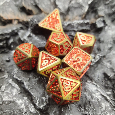 Poker Praktische Bulk Custom Handgießen Geeignete DND-Würfel aus Metall