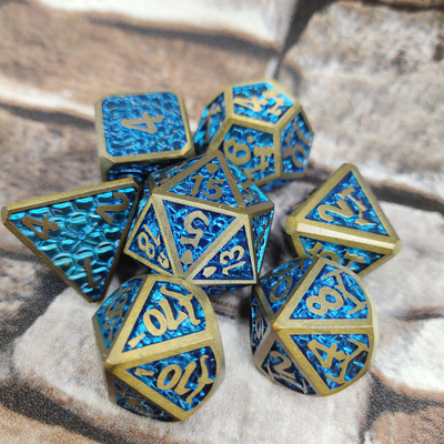 Mehrzweck-Rollenspiel-Würfelset für Erwachsene, polyedrische Metallwürfel