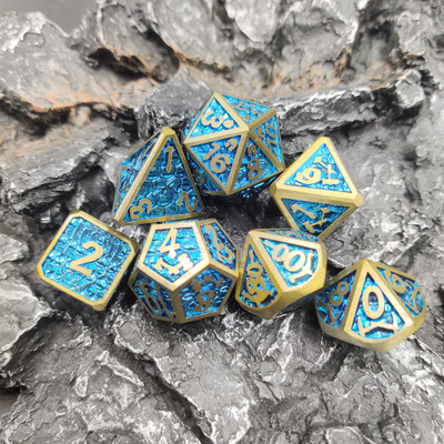 Für würfeln Kerker und Dragon Made Dice Sets-pokemon Karte Metall vielflächiges