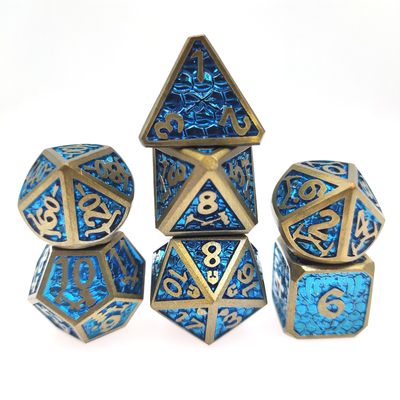 Praktisches Mini-DND-Würfel-Brettspiel, Metallwürfel, feuchtigkeitsbeständig, polyedrisch