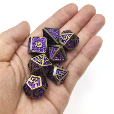 Mini-RPG-Würfel, 7-teiliges winziges polyedrisches Set, Magic the Gather Chip-Würfel-Sets