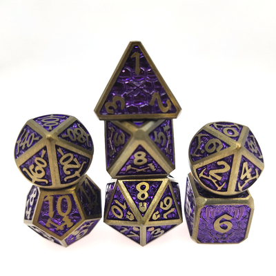 Mini-RPG-Würfel, 7-teiliges winziges polyedrisches Set, Magic the Gather Chip-Würfel-Sets