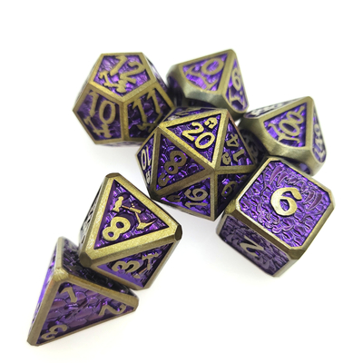 Leichtes Handschleifen-Gold überzog Metall Mini Dice bestätigen Karte