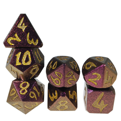 Metallvielflächige Würfel stellten Spiel-Würfel-Handbuch-Leichtgewichtler Luxus ein