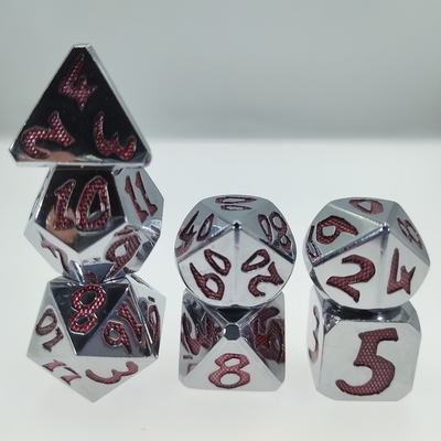 Splitter stellten rote geruchlose leichte multi Funktions-Polyeder-Würfel-Würfel starke 7 PC-Größe 12cm für RPG-Spiel ein