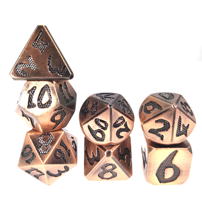 Mini-RPG-Würfel-7-teilige Würfel stellten mehrfunktionales vielflächiges handgefertigtes ungiftiges ein