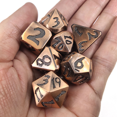 Mini-RPG-Würfel-7-teilige Würfel stellten mehrfunktionales vielflächiges handgefertigtes ungiftiges ein