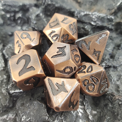 Slot Machin Robust für Dungeons And Dragons Tragbares Anti-Verschleiß-Würfel-Polyeder-Würfel-Set