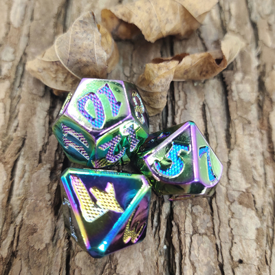 Hand geschnitztes langlebiges Gut für Savage World Polyhedral Changing Dice-tragbare Antiverschleißwürfel