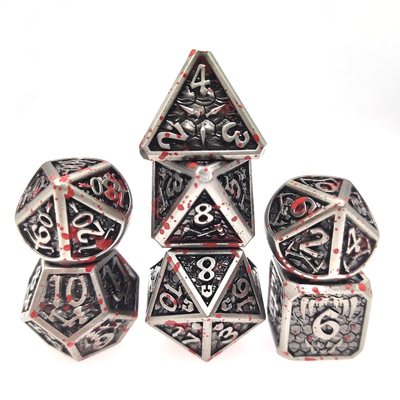 Tabletop-Spiel Metall-RPG-Würfel Neat Sharp Edges Liqui Rollenspiel-Würfelspiele
