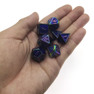 Legierungs-Mini-Polyeder-Würfelset für Dungeons And Dragons Langlebig
