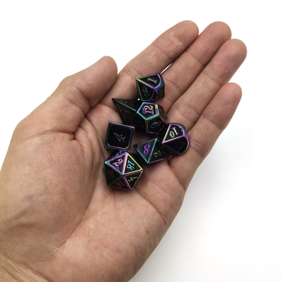 Würfelset Gold für Dungeons And Dragons Polyedrisch Schillernde praktische Beschichtung Scharf
