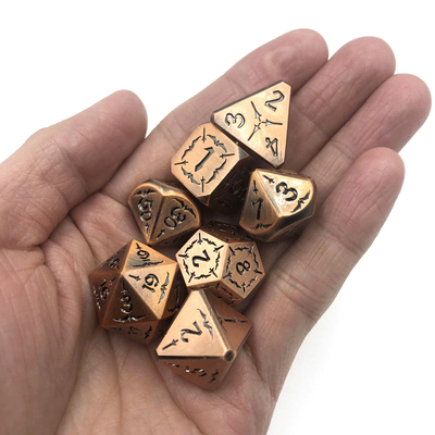 Massen-RPG-Würfel-Set, polyedrisch, handpoliert, schwarze Würfel mit flüssigem Kern, ungiftig