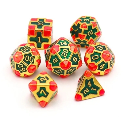 CE Präzisions-RPG-Polyeder-Drittsatz-Set OEM Nicht-toxisches Bulk-Legierungsmaterial KTV-Bar