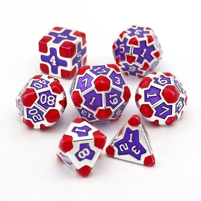 CE Präzisions-RPG-Polyeder-Drittsatz-Set OEM Nicht-toxisches Bulk-Legierungsmaterial KTV-Bar