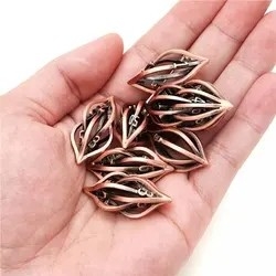 3D-Druck Cthulhu Hohlmetall Würfel 7 Stück Set Dragon und Dungeon DND RPG