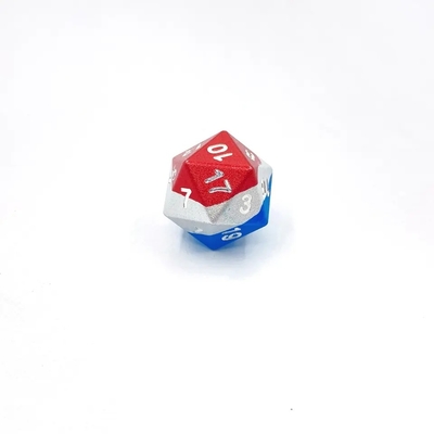Glatte, leichte Metallwürfel, farbenfrohe Polyeder, DND-Spielwürfel