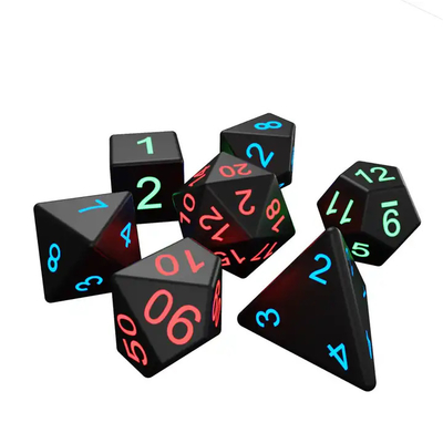 DND Board Polyeder Würfel Erwachsenenspiel Zaubertrick Pixel Elektronische Leuchte LED Würfel