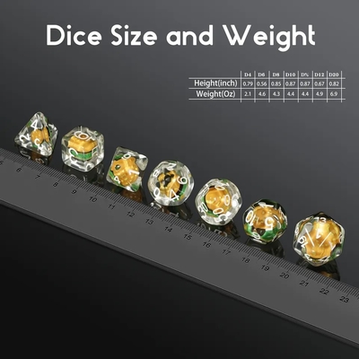 Custom Polyhedral DND Würfel Set Hamburger Gaming Für RPG Rollenspiele Tischspiele