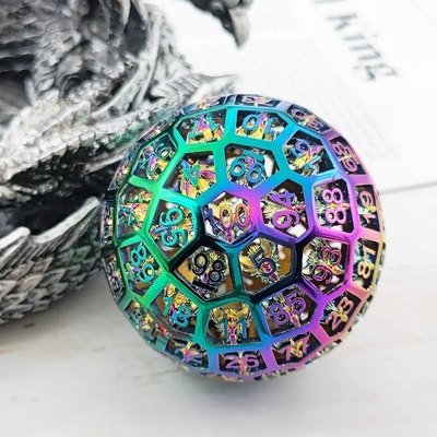 Hollow 100 Metal Dice Coc Lauf-Gruppe Brettspiel Dnd Riese Big