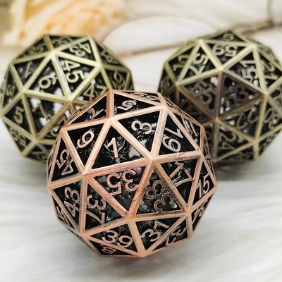60D Macrobine Zink Alloy Metall Würfel Set Desktop Spiel Einzigartiges DND