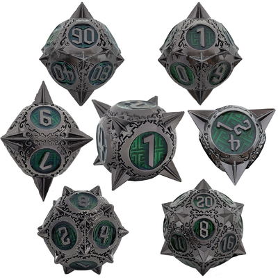 Retro Kupfer Meteor Hammer Metall Würfel Drache und Dungeon DND RPG D20