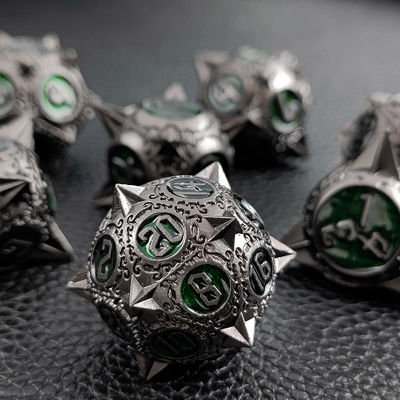 Retro Kupfer Meteor Hammer Metall Würfel Drache und Dungeon DND RPG D20