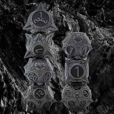 Retro Kupfer Meteor Hammer Metall Würfel Drache und Dungeon DND RPG D20