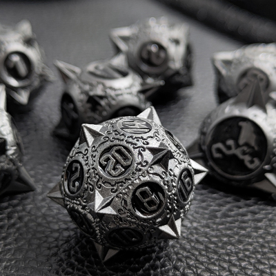 Retro Kupfer Meteor Hammer Metall Würfel Drache und Dungeon DND RPG D20