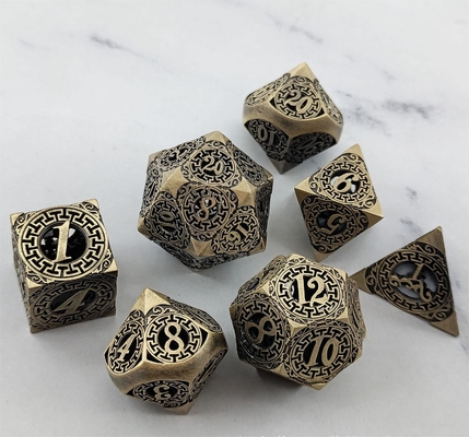 Zurück zum Metall Würfel Set Kusalukono Multi-Facial COC DND RPG Würfel