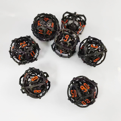 Klang Perle RPG Metall Hohl Würfel Set DND Cisu 16mm glatt