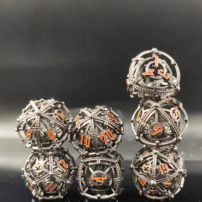 Klang Perle RPG Metall Hohl Würfel Set DND Cisu 16mm glatt