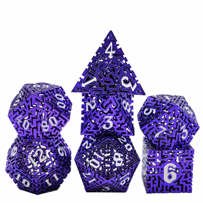 Hollow Maze Metall Würfel Set DND Krusu's Call RPG Vielfältig