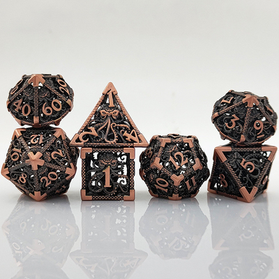Octopus Hollow Metal Multiface Würfel Set Budemen Dungeon und Drachen DND
