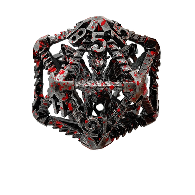 20 Seiten Metall Hohl Würfel D20 Große DND Polyeder RPG Dungeons And Dragons