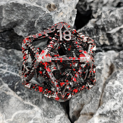 20 Seiten Metall Hohl Würfel D20 Große DND Polyeder RPG Dungeons And Dragons