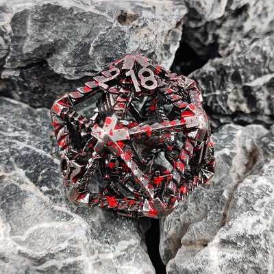 20 Seiten Metall Hohl Würfel D20 Große DND Polyeder RPG Dungeons And Dragons